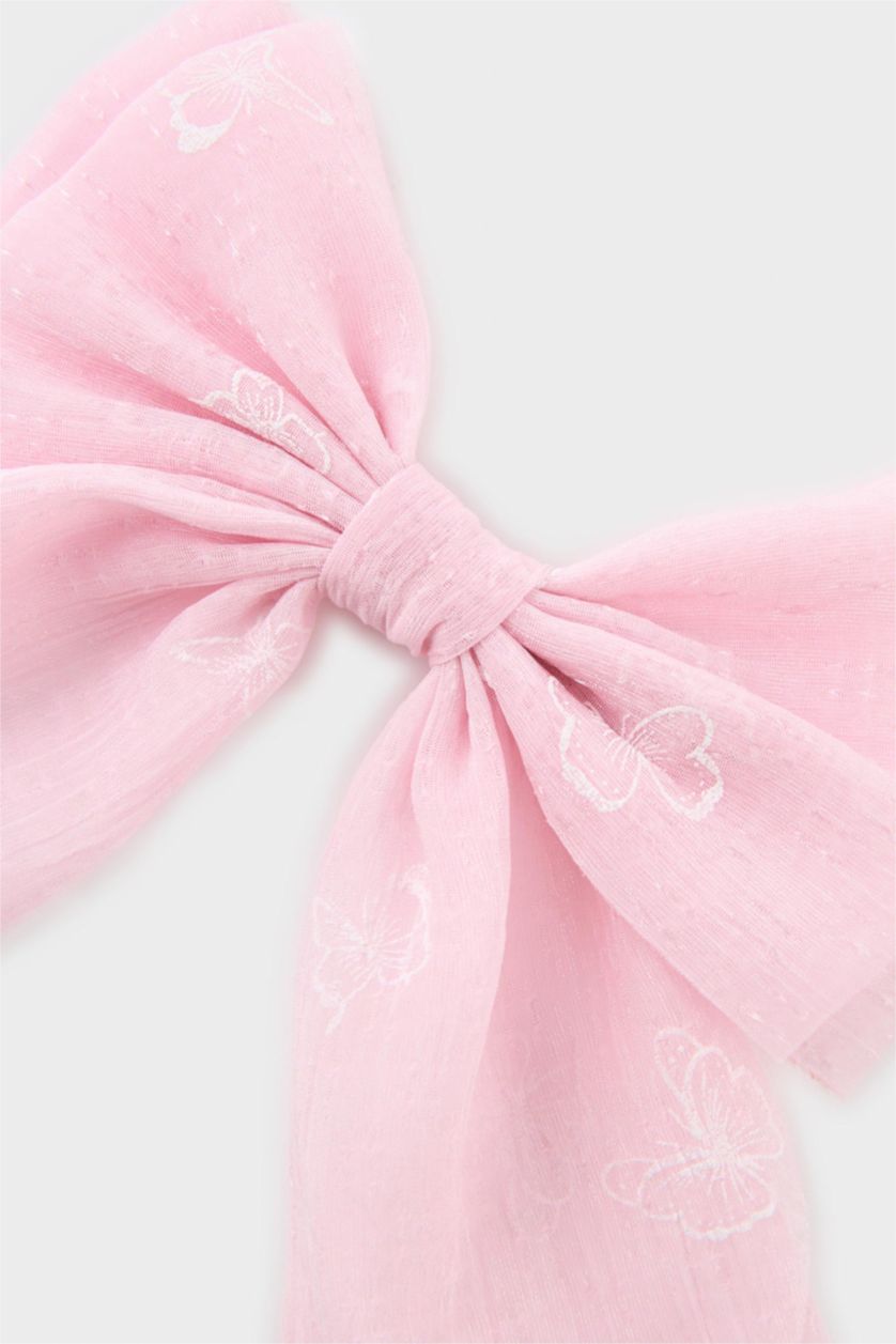 GIRLS & TEENS Pink Girl Ribbon Hair Clips