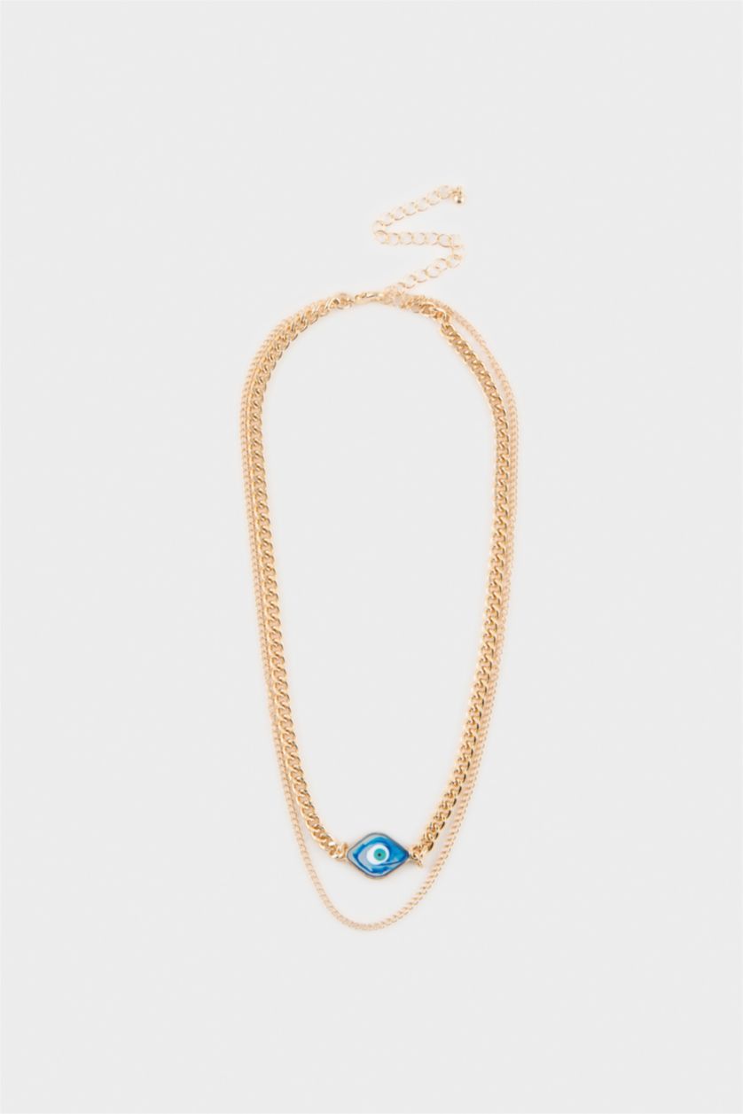 Kadın Altın Kadın 2'li Kolye