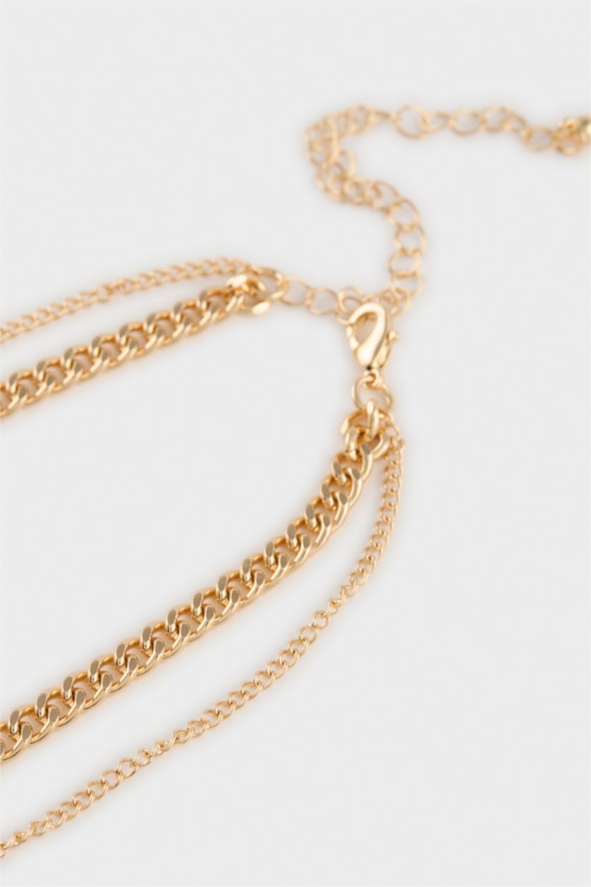 Kadın Altın Kadın 2'li Kolye