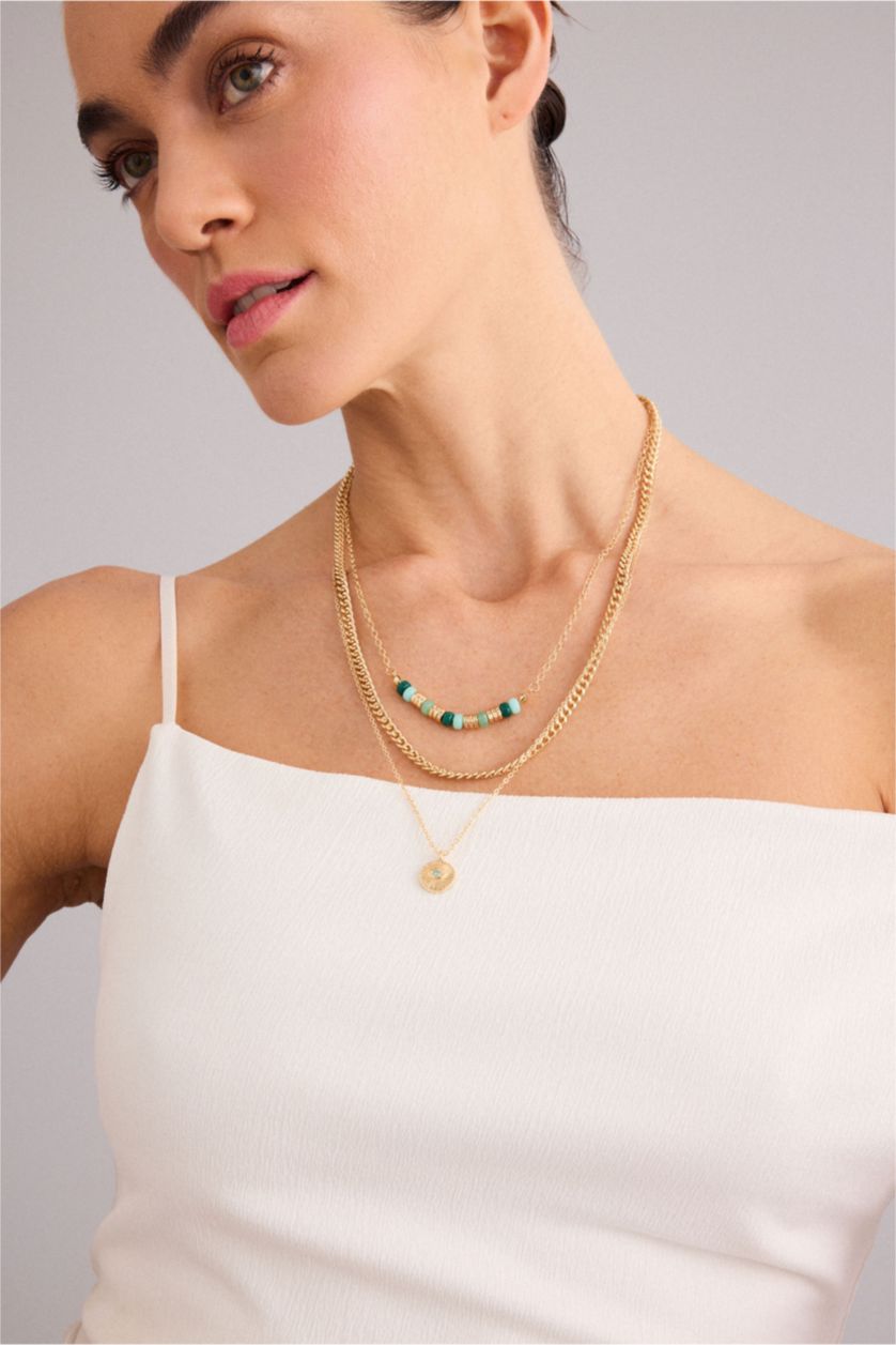 WOMAN GOLD سلسله حريمي - 3 قطع