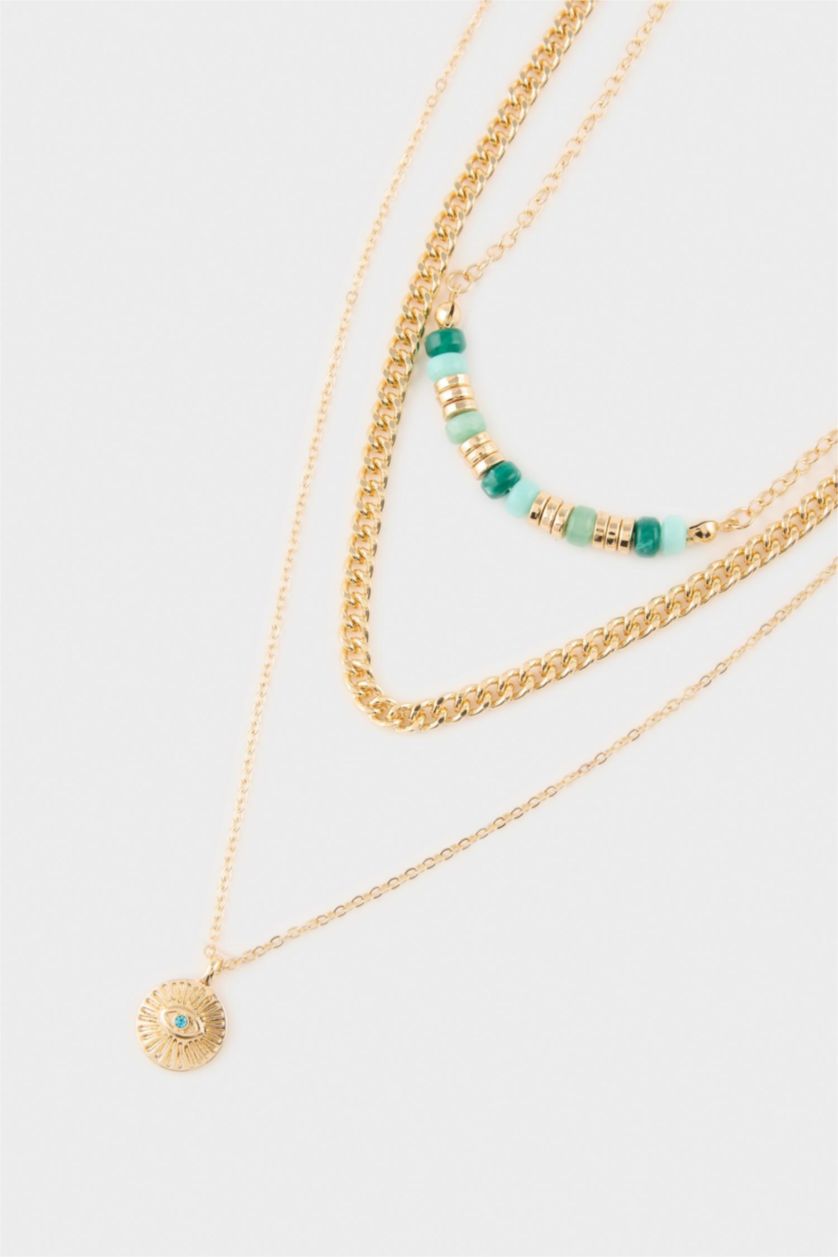 WOMAN GOLD سلسله حريمي - 3 قطع