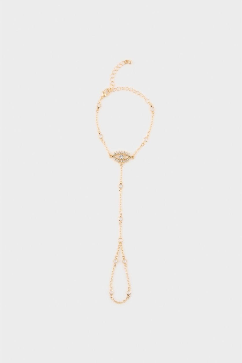 WOMAN GOLD سلسلة يد كف حريمي بتصميم العين