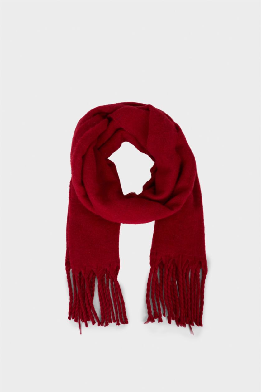 Kadın Kırmızı Kadın Atkı