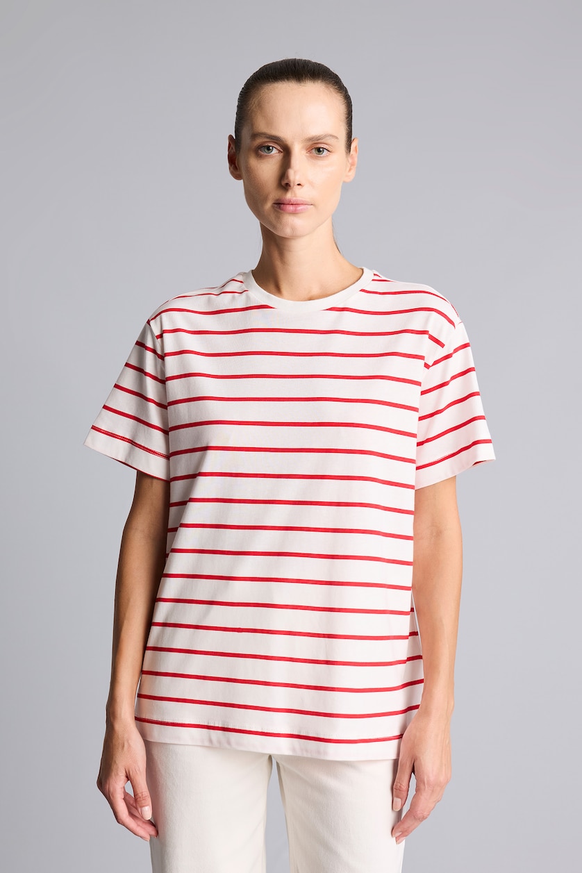 Women Red Regular Fit Short Sleeve T-Shirt