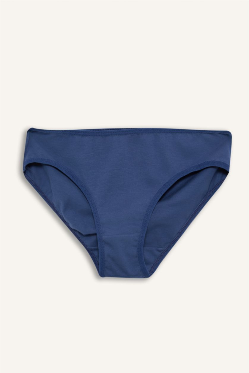 Girls & Teens Blue كلوت مضلع سليب بطبعة قلب - 3 قطع