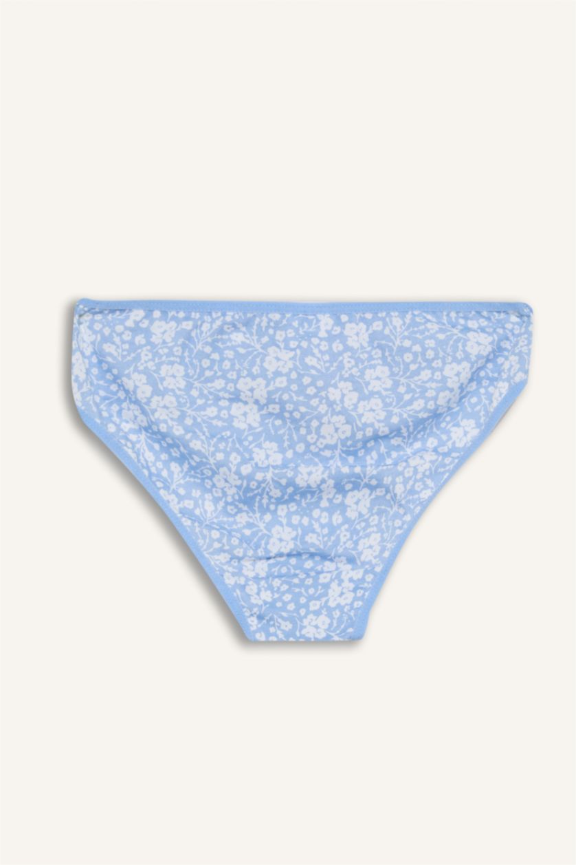 Girls & Teens Blue كلوت مضلع سليب بطبعة قلب - 3 قطع