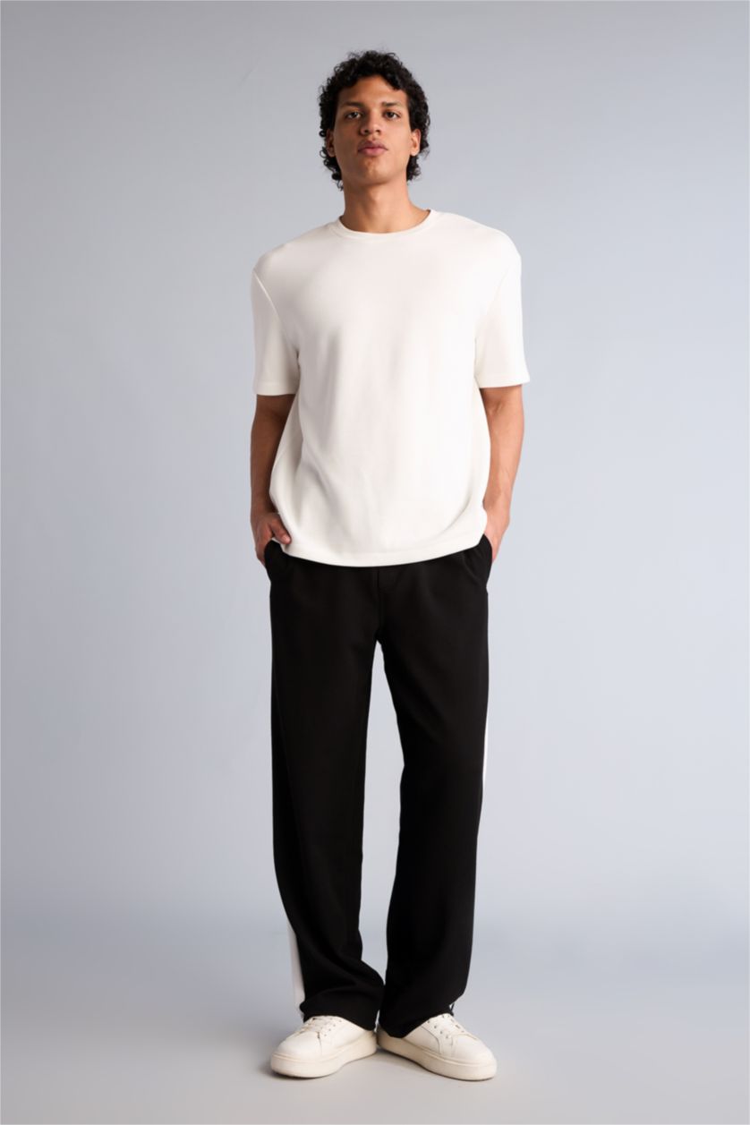 MAN Black Relax Fit Trousers