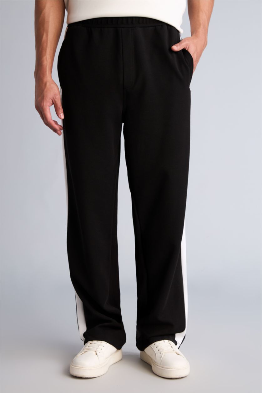 MAN Black Relax Fit Trousers