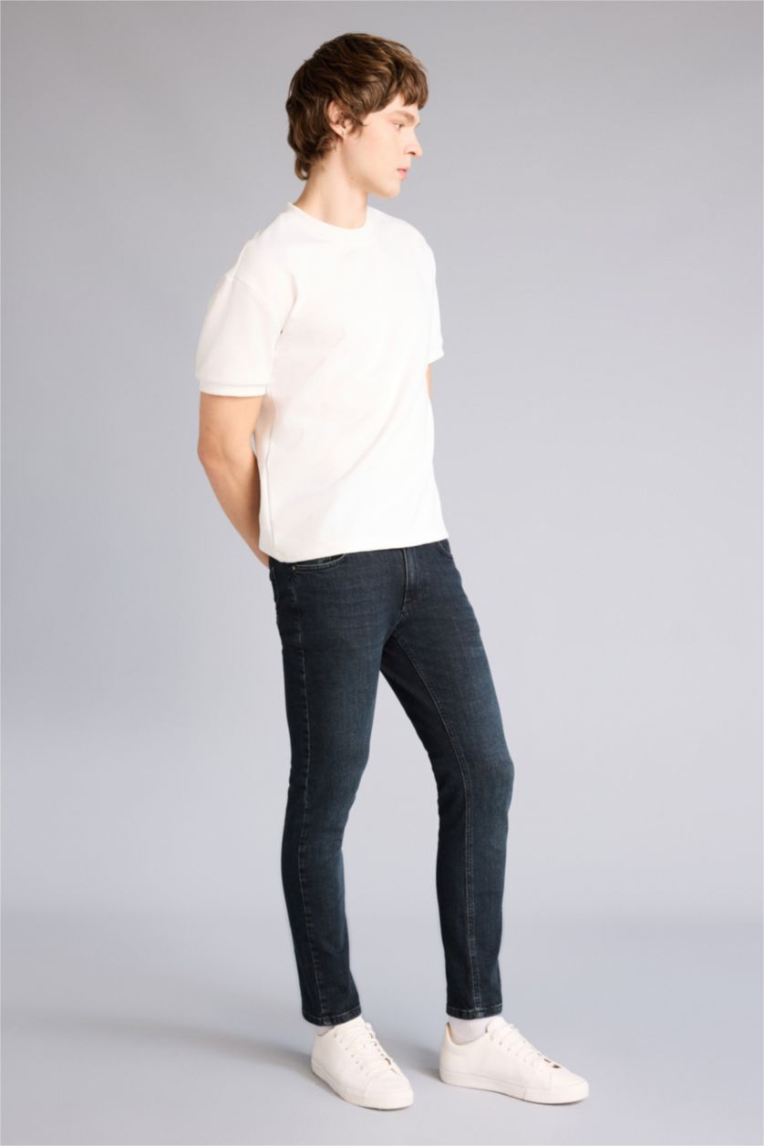 Erkek Koyu Yeşil Pedro Slım Fıt Pantolon