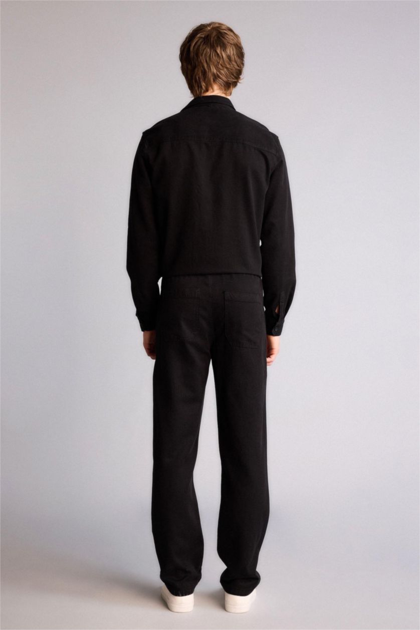 Man Black Trousers