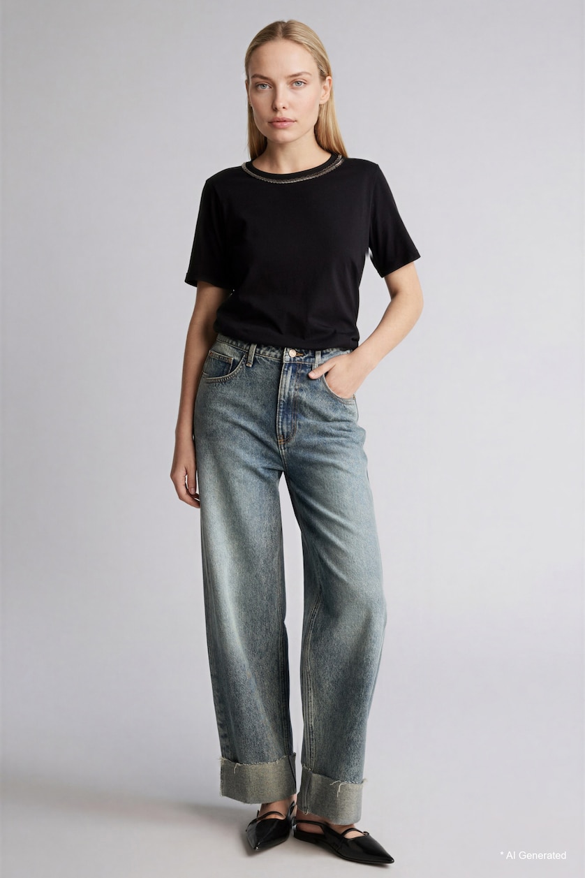 Women Black Short Sleeve T-Shirt