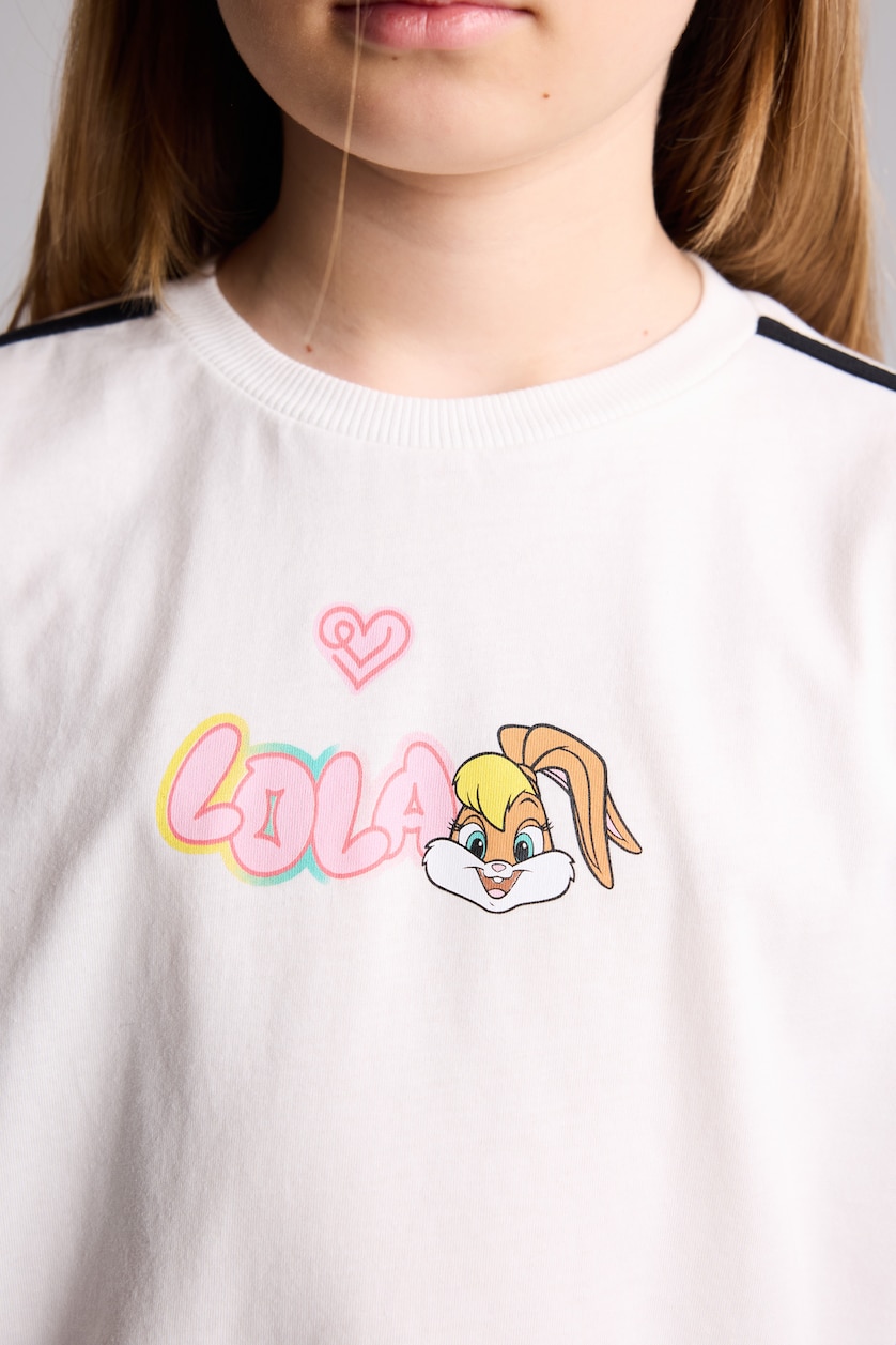 Young Girls - Teen Girls Ecru Girl Looney Tunes Oversize T-Shirt