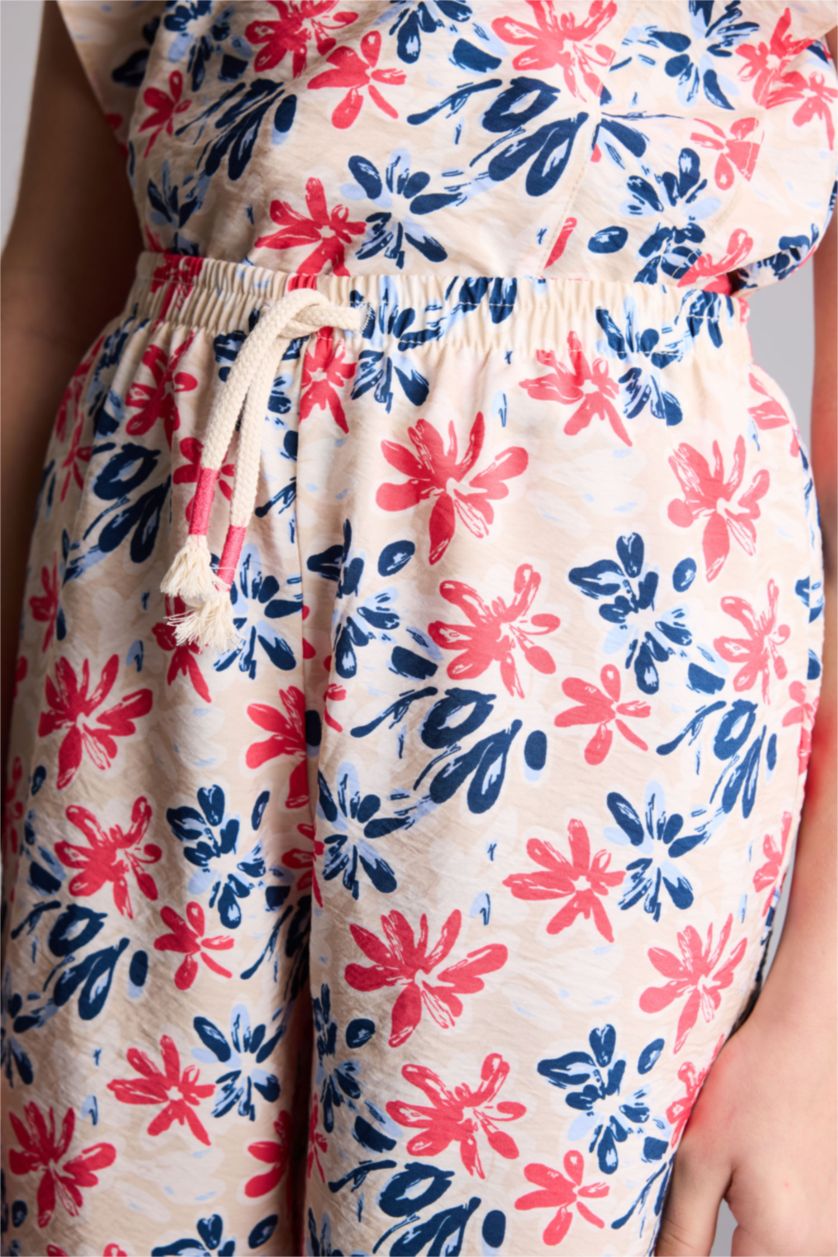 Kız Çocuk - Genç Kız Taş Wıde Leg Pantolon Kız Çocuk