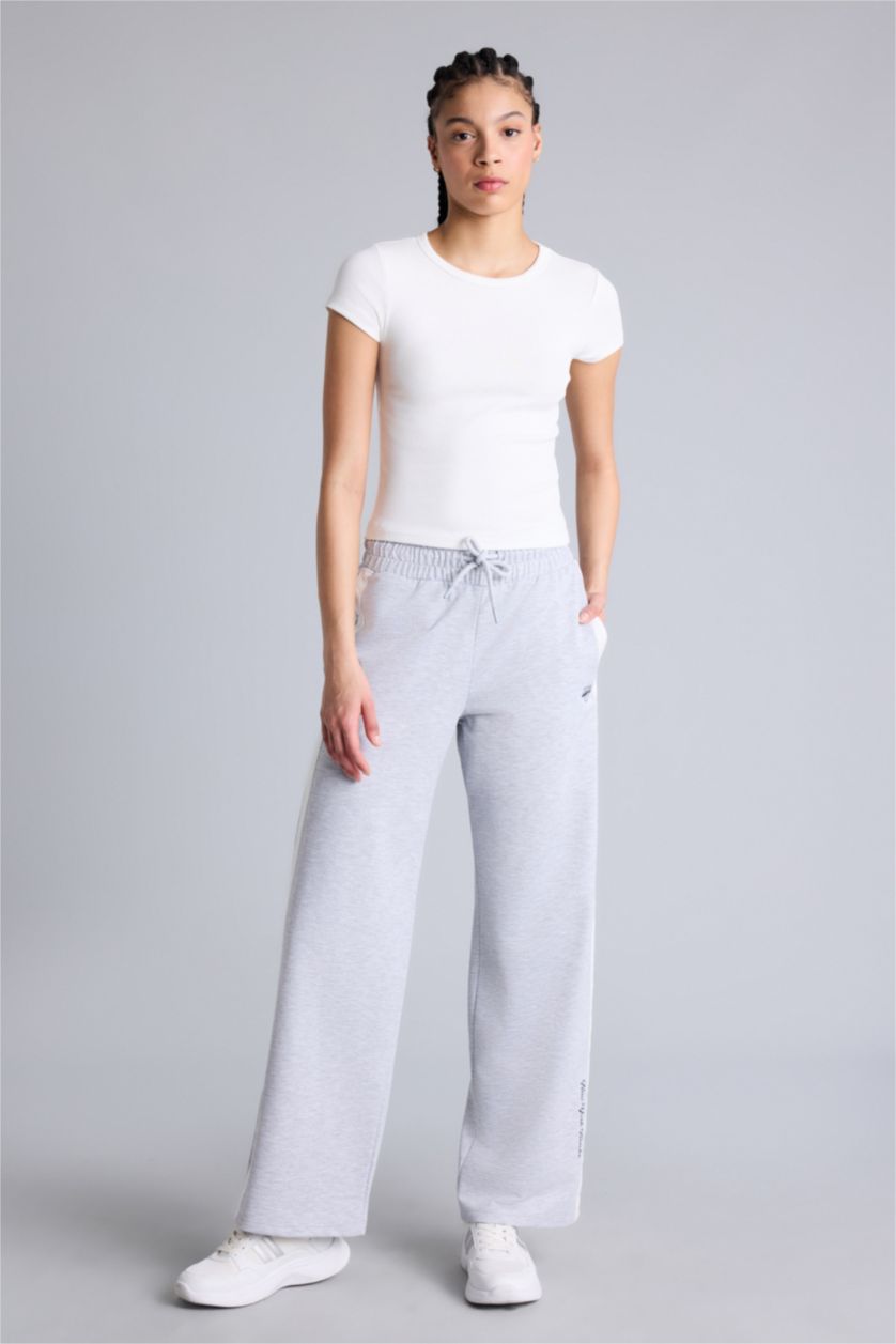 Kadın Gri Melanj Aırtech NBA New York Knıcks Straıght Fıt Pantolon