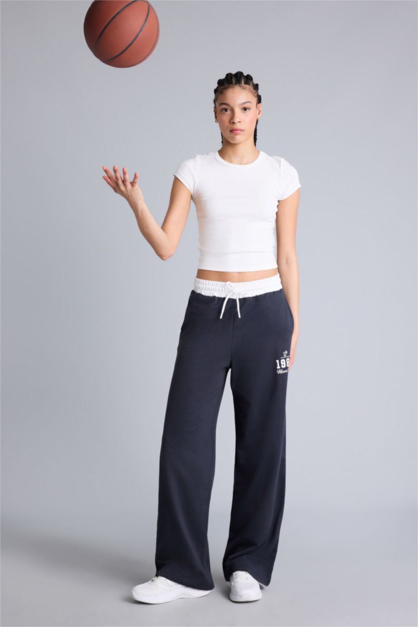 Kadın Antrasit Aırtech NBA Mıamı Heat Straıght Fıt Cepli Pantolon