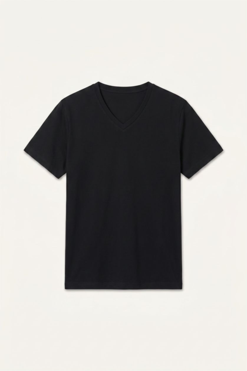MAN Black Plus Size Stretch Fabric T-Shirt