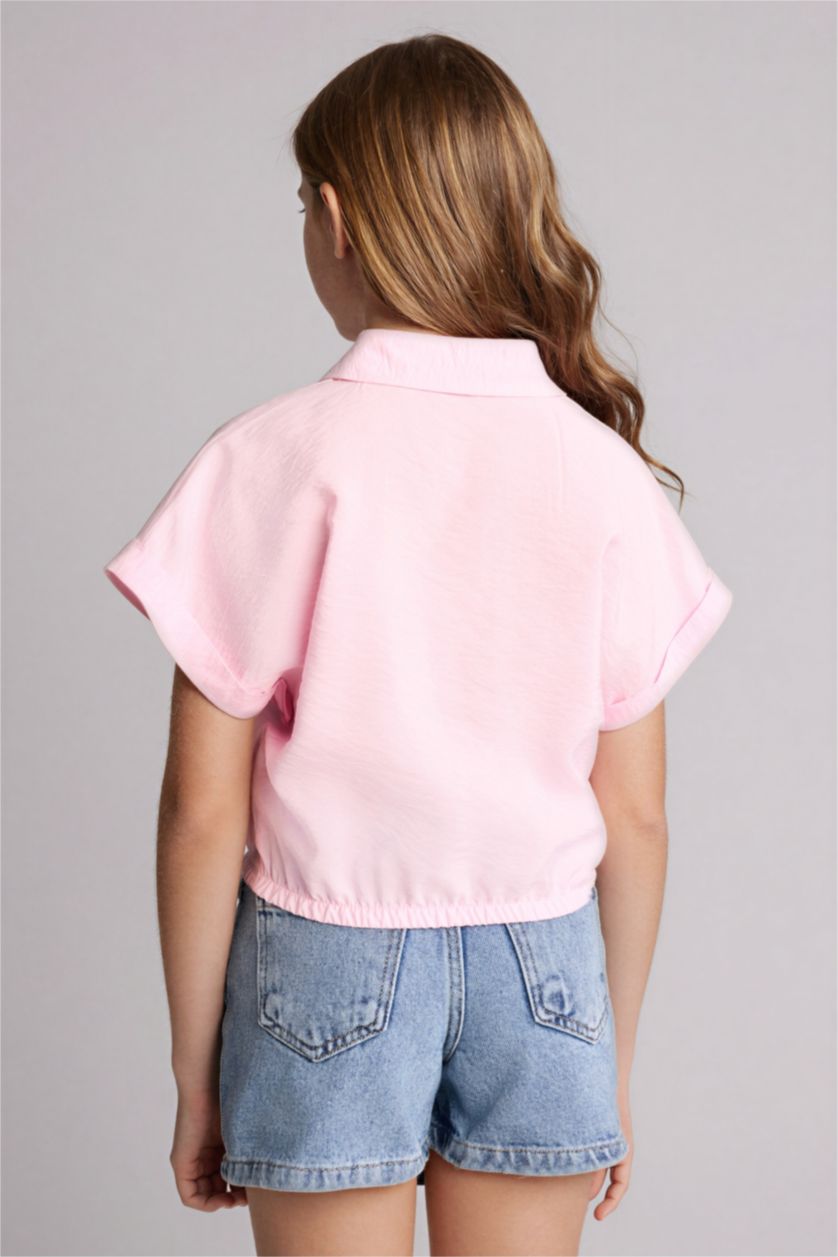 Kız Çocuk - Genç Kız Pembe Gömlek Kız Çocuk