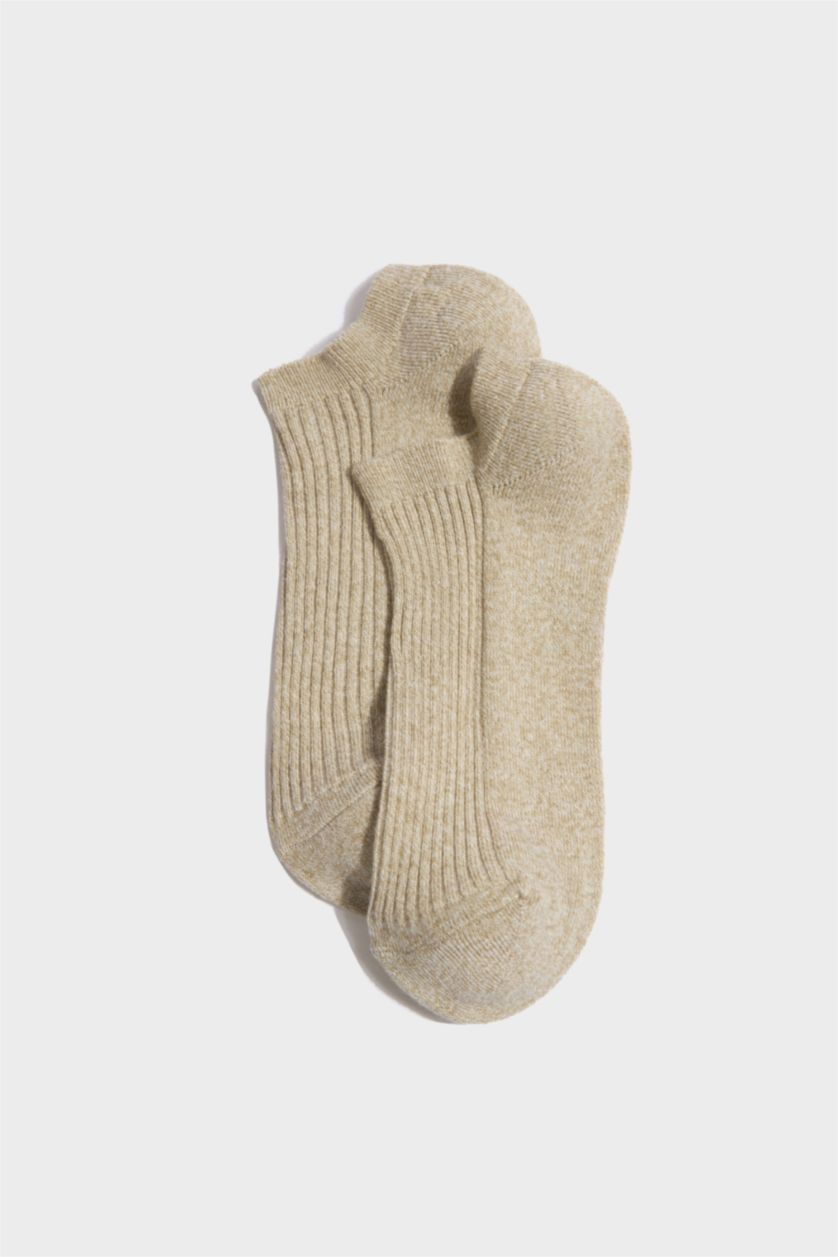 Kadın Karma 3'lü Pamuk Akrilik Patik Çorap