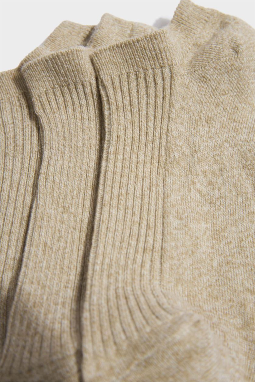 Kadın Karma 3'lü Pamuk Akrilik Patik Çorap