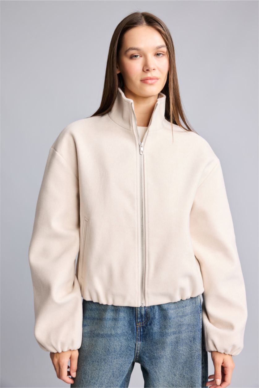 Әйелдерге ашық реңк Balloon Fit пальто