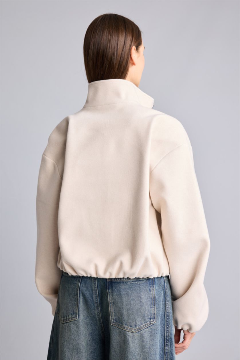 Әйелдерге ашық реңк Balloon Fit пальто