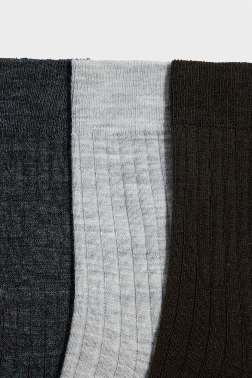 Erkek Karma 3'lü Yün Kışlık Çorap