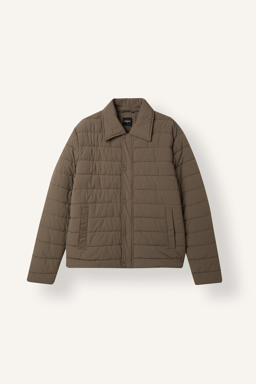 MESHKUJ Light Brown Puffer Jacket