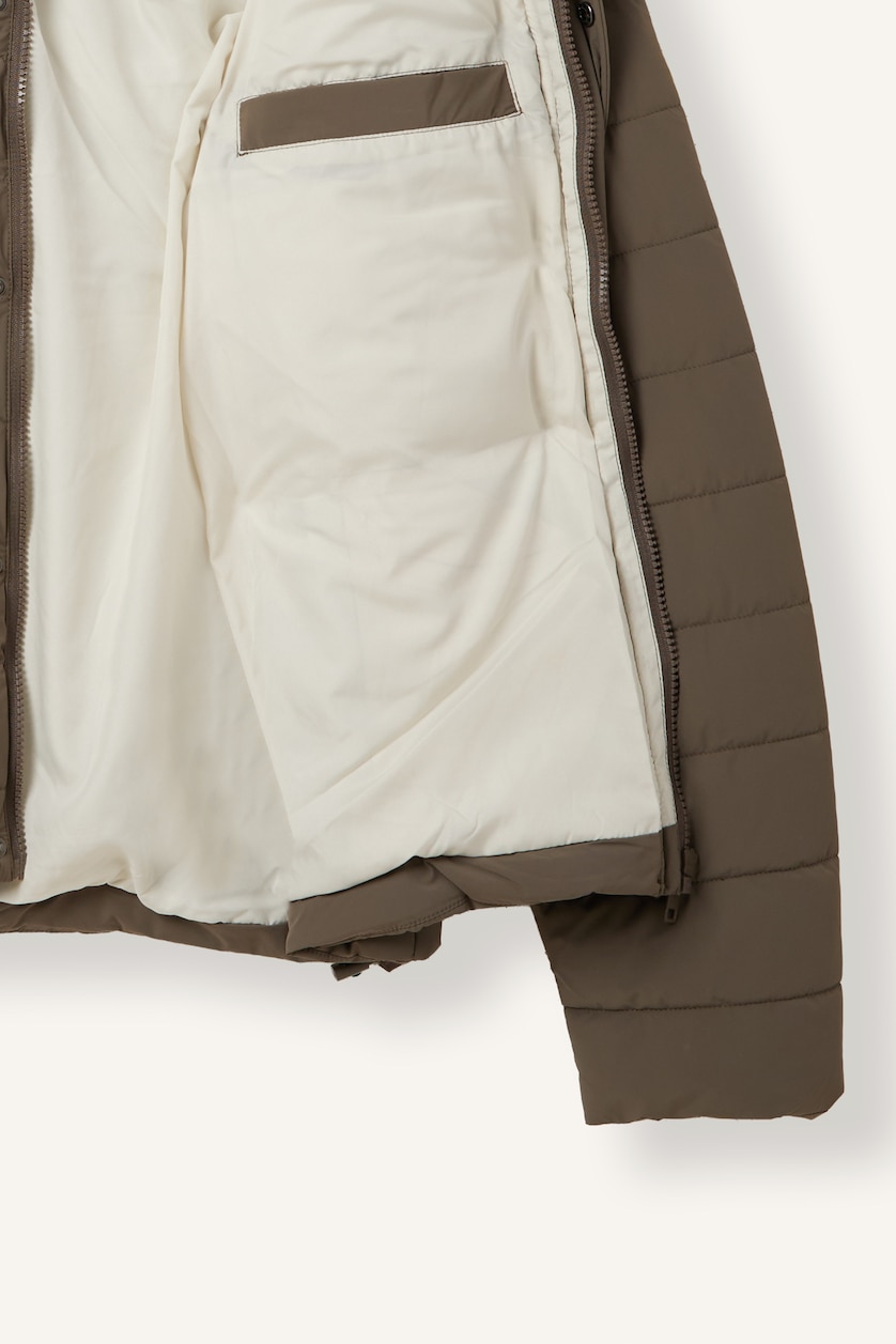 MESHKUJ Light Brown Puffer Jacket