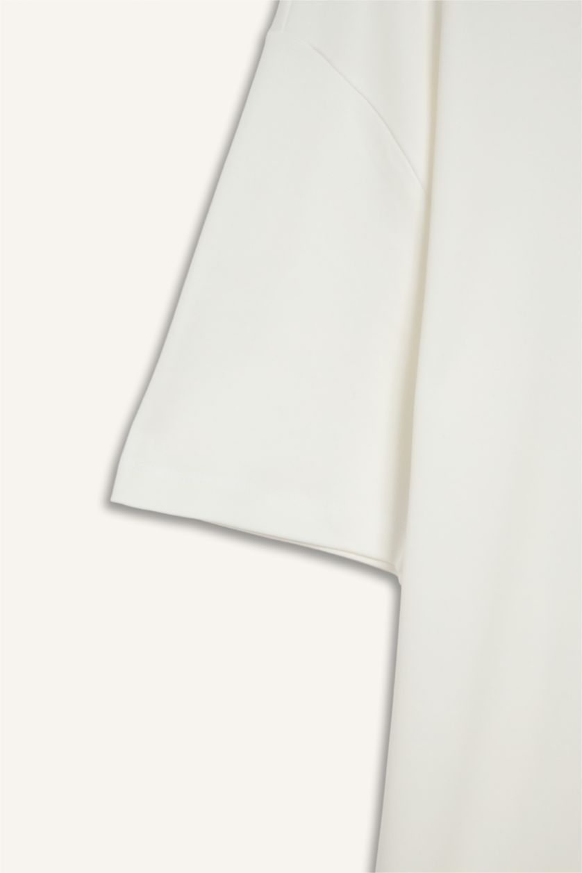 MAN White Cotton T-Shirt