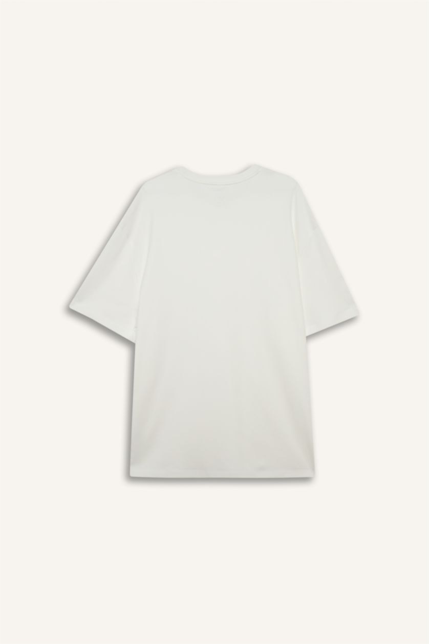 MAN White Cotton T-Shirt