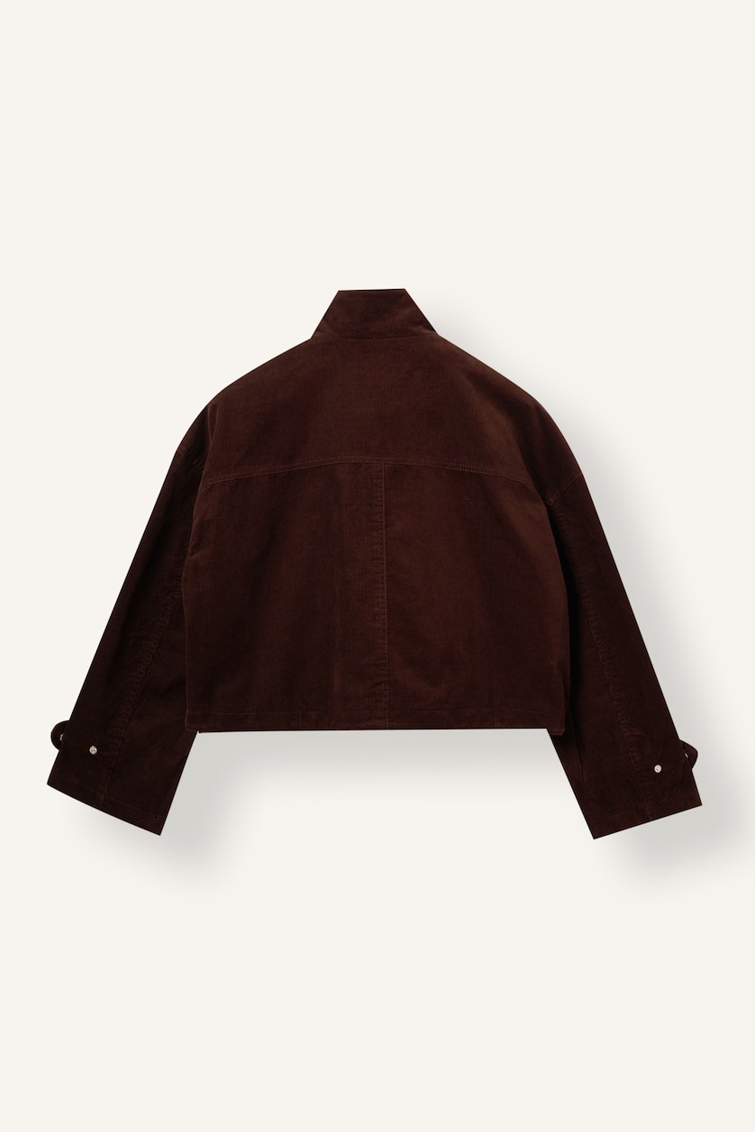 Women Brown Regular Fit Cotton Jacket
