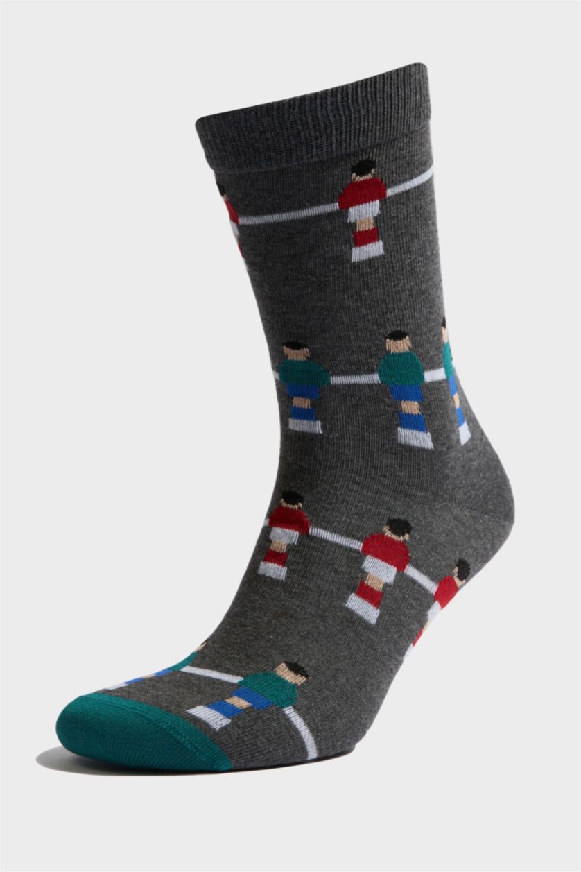 أولادي MIXED شرابات طويلة اولادي قطن - 4 قطع