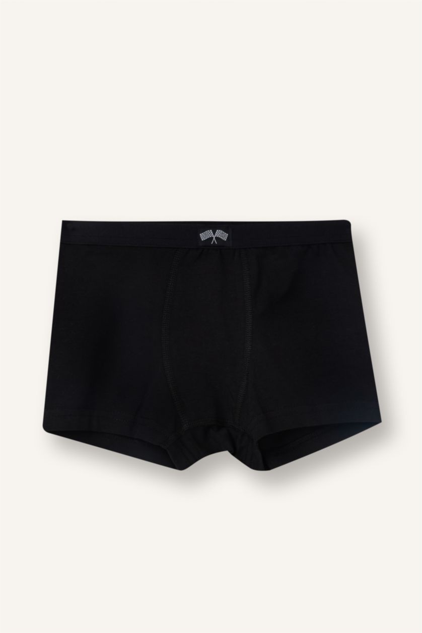 Erkek Çocuk - Genç Erkek Siyah Penye 3'lü Boxer Erkek Çocuk