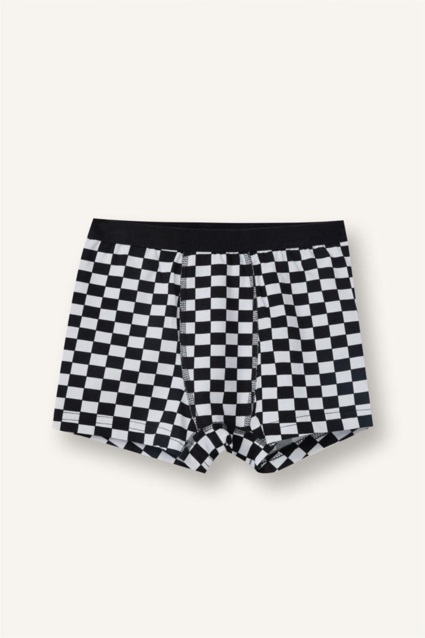 Erkek Çocuk - Genç Erkek Siyah Penye 3'lü Boxer Erkek Çocuk