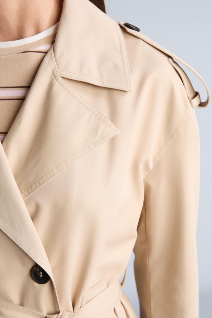 Women Beige Trenchcoat