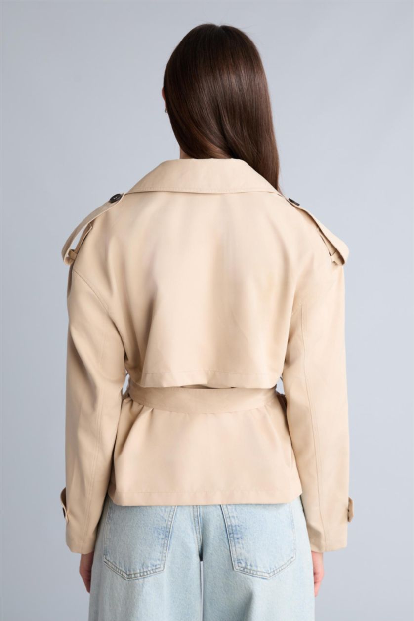 Women Beige Trenchcoat