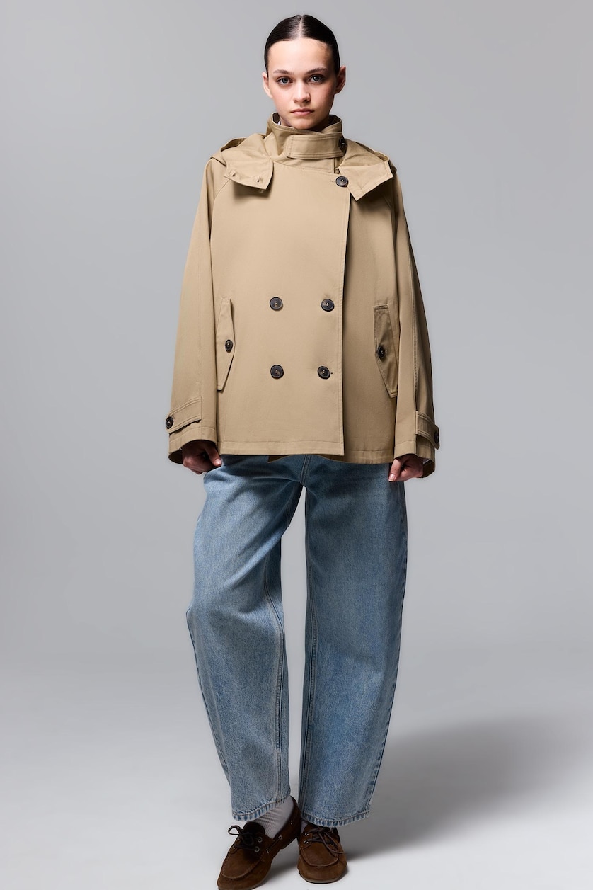 نساء بيج Trenchcoat