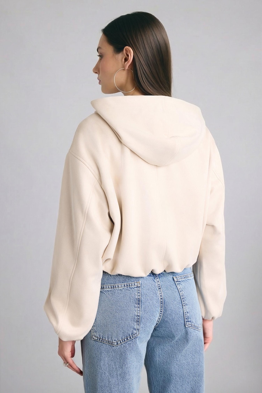 Woman Ecru Puffer Jacket