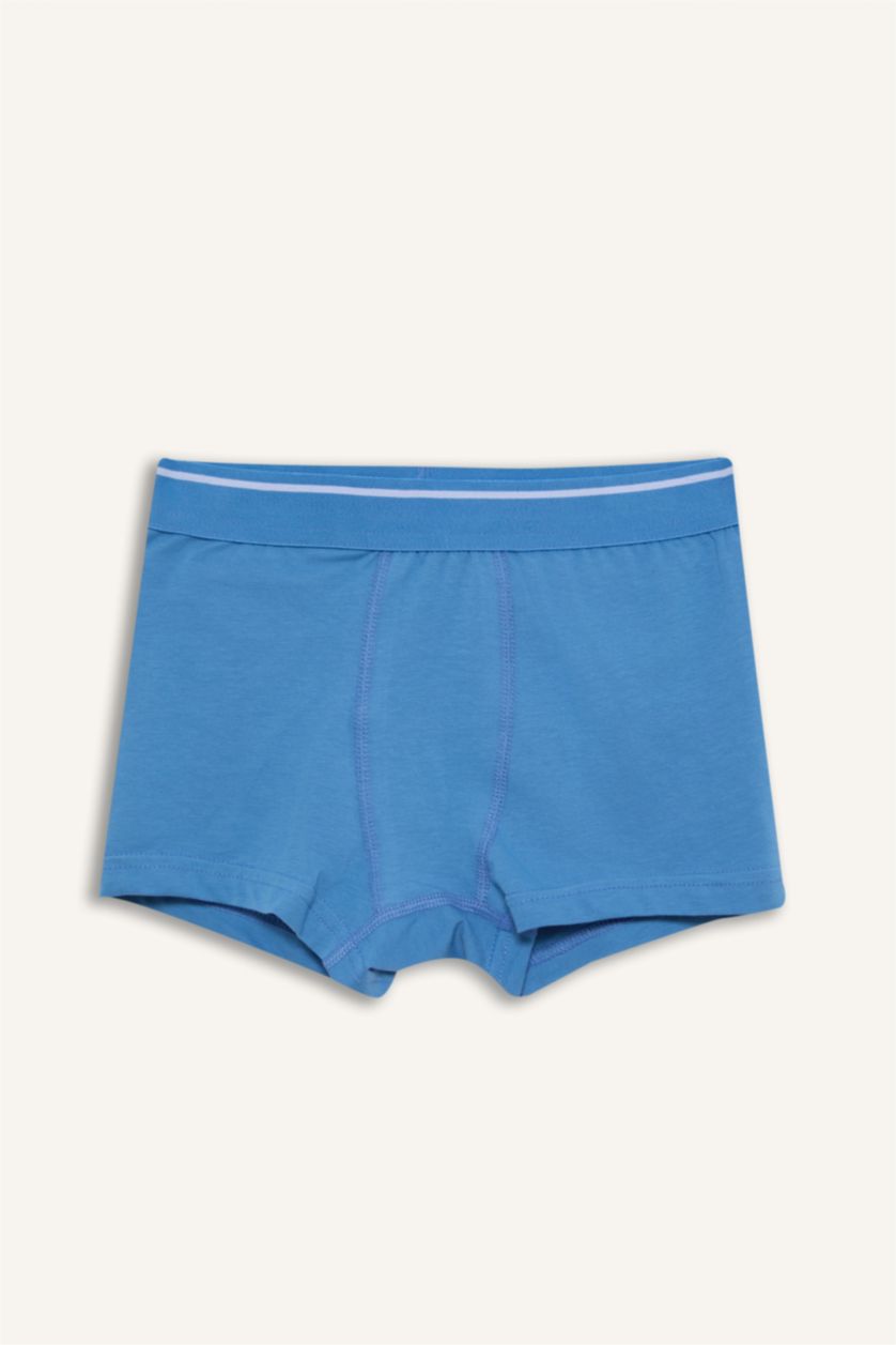 Erkek Çocuk - Genç Erkek İndigo Penye 5'li Boxer Erkek Erkek Çocuk