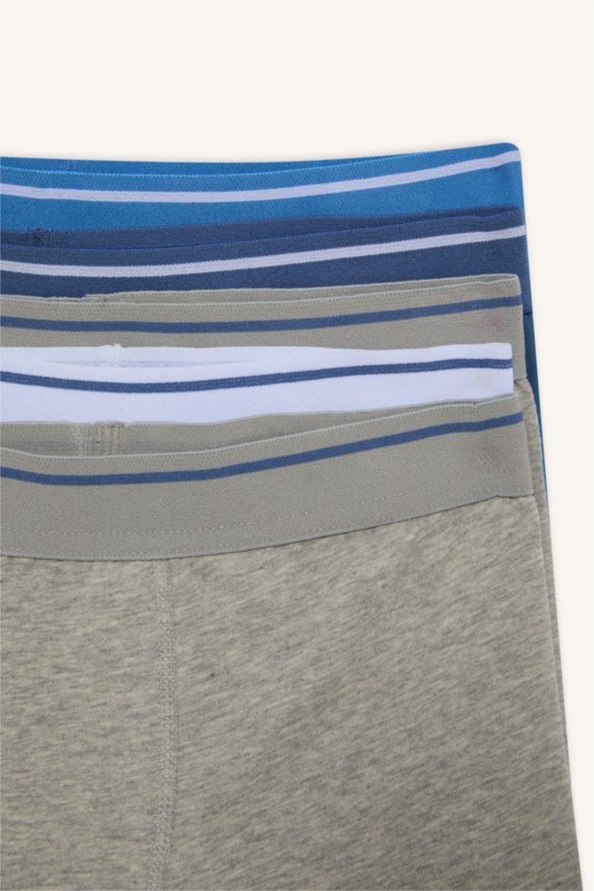 Erkek Çocuk - Genç Erkek İndigo Penye 5'li Boxer Erkek Erkek Çocuk