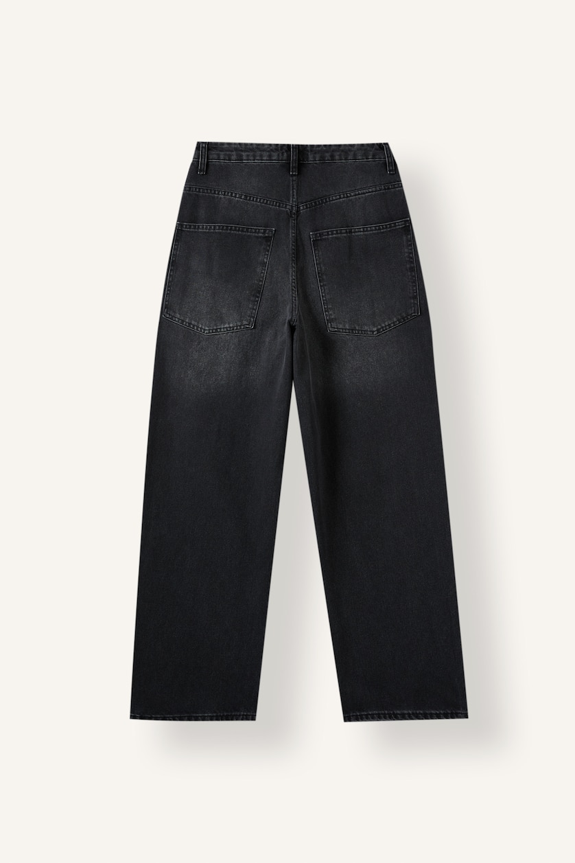 Women Black Baggy Fit Trousers