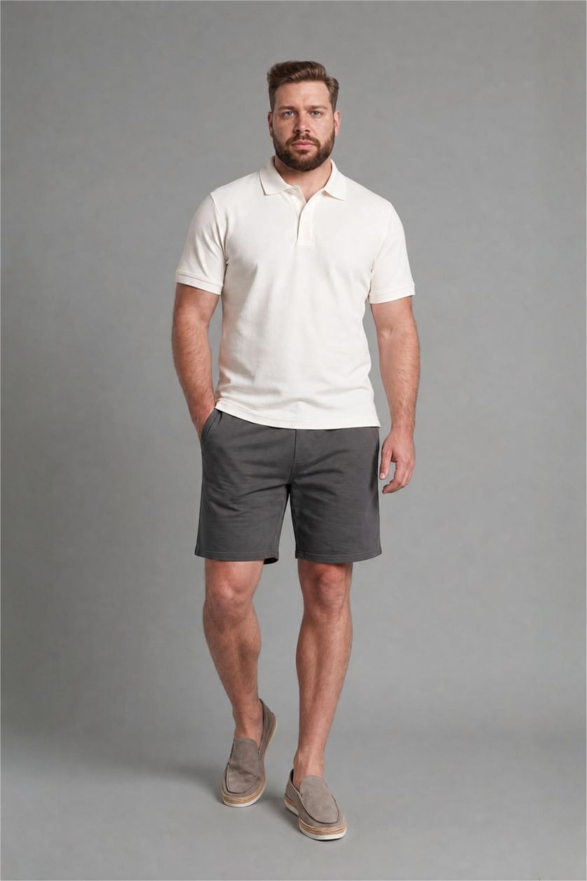 HOMME Blanc Polo grande taille 100% coton