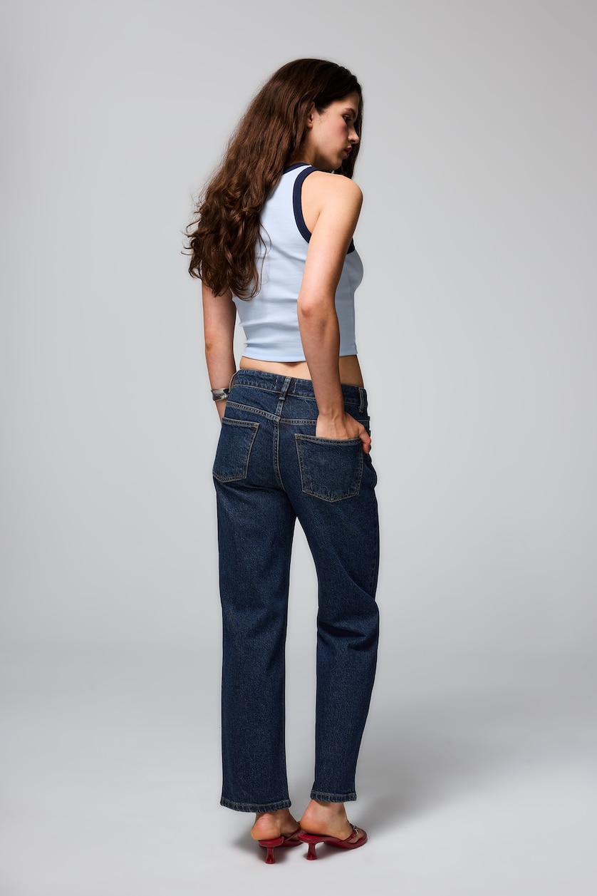 Әйелдерге Көк Comfort Straight джинс