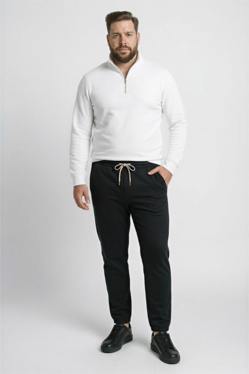 Man White Regular Fit Sweatshirt