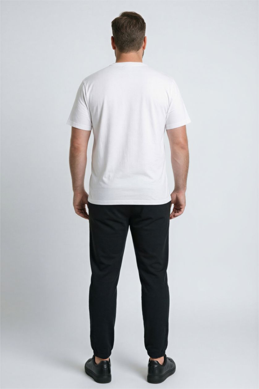 MAN Black Regular Fit Trousers