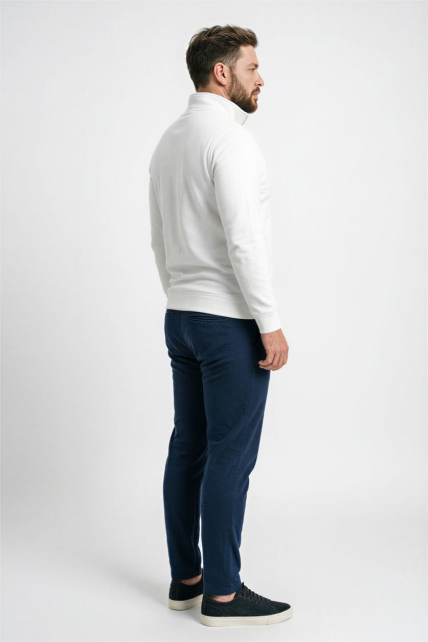 MAN NAVY Regular Fit Trousers