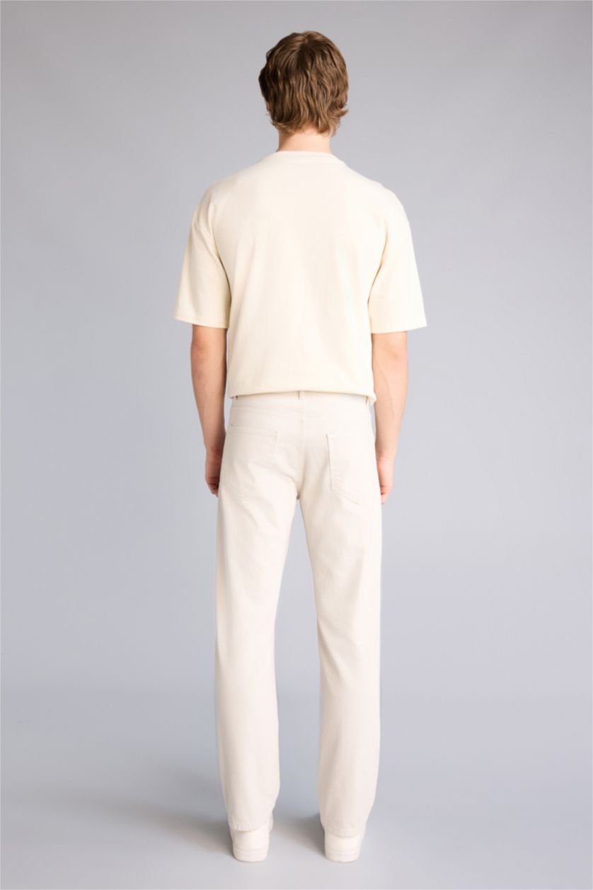 Erkek Açık Gri Straıght Fıt Pantolon