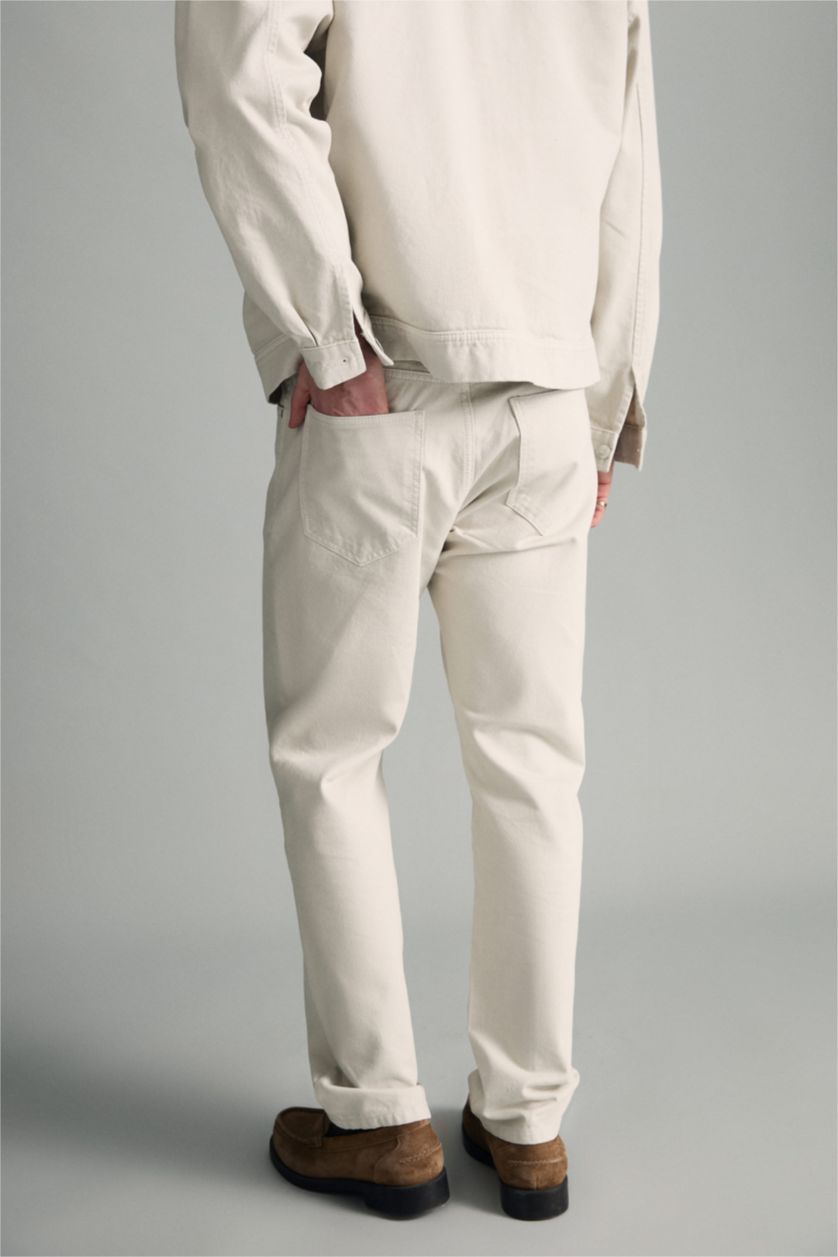 Erkek Açık Gri Straıght Fıt Pantolon