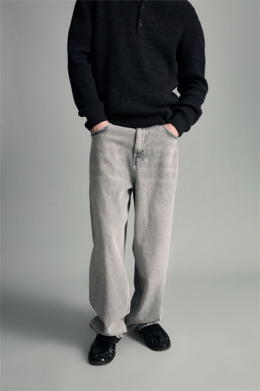 رجال رمادي فاتح سروال