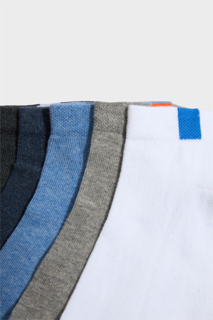 Erkek Karma Erkek 5'li Pamuklu Patik Çorap